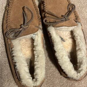 UGG Tan Moccasins with Cream Lining